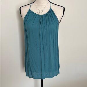 LOFT swing Teal Halter Neck Women's Top